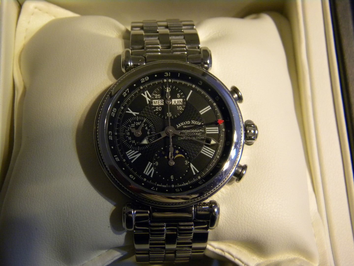 FS Armand Nicolet Arc Royal Complete Calendar Chronograph